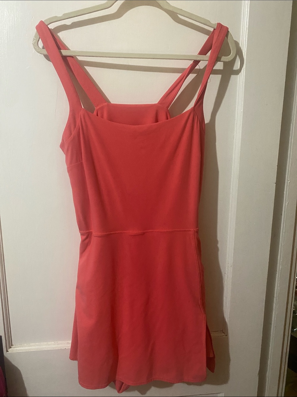 JoyLab Coral Double-Strap Mini Dress